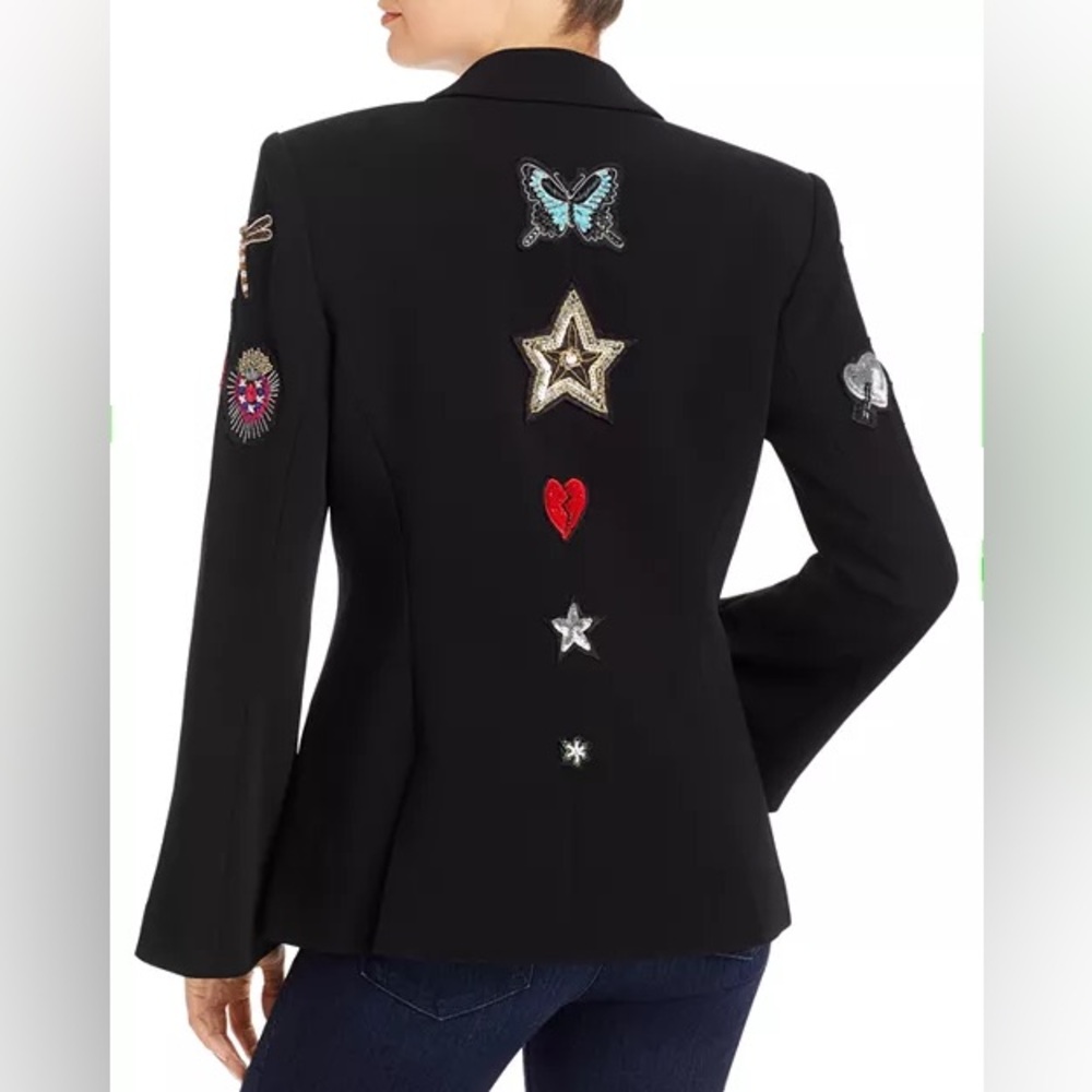 Cinq à Sept Sacred Heart Rumi Black Blazer - Picture 2 of 8